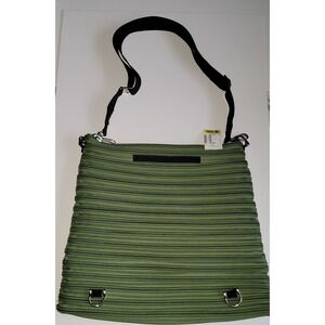 Bam‎ Zipper Backpack Coverts Messenger Bag Green Large Y2K Nylon